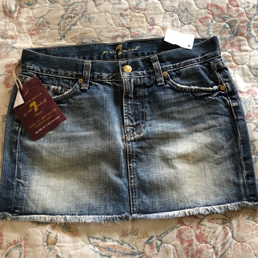 7 For All Mankind mini skirt